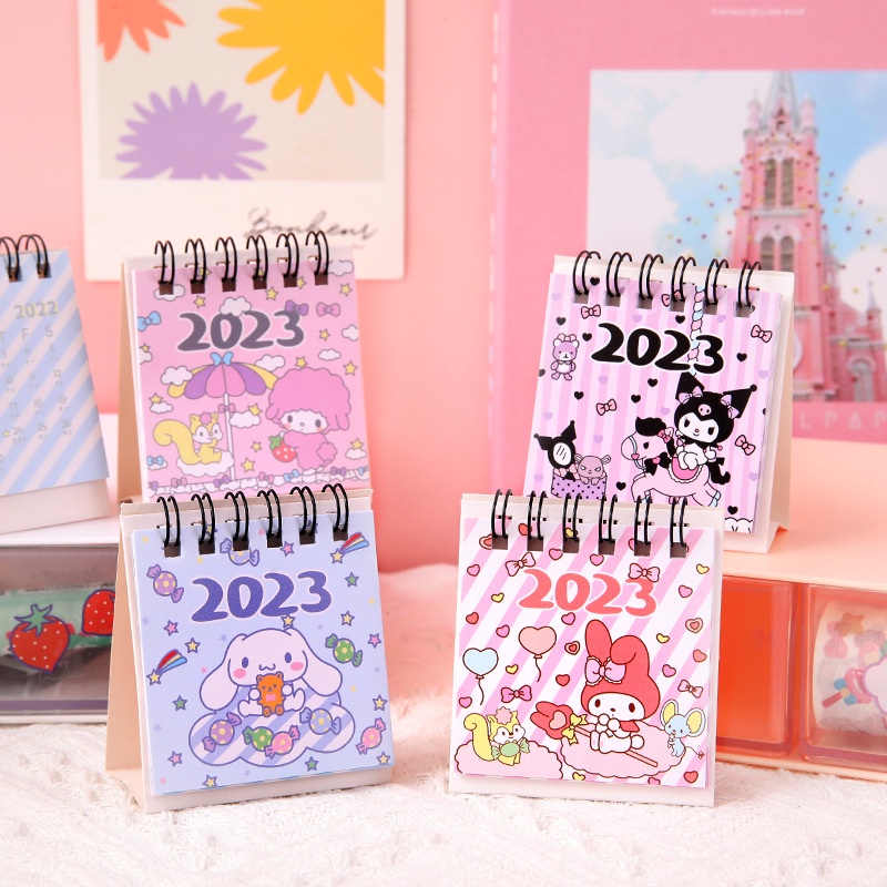 [Grosir] [Grosir] 2023tahun Baru Meja Kalender Dekorasi Lucu Mini Planner Fashion Meja Asrama Desktop Hadiah Kertas Kartun Jadwal Harian Kawaii Ins Hewan Kelinci Berdiri Kalender