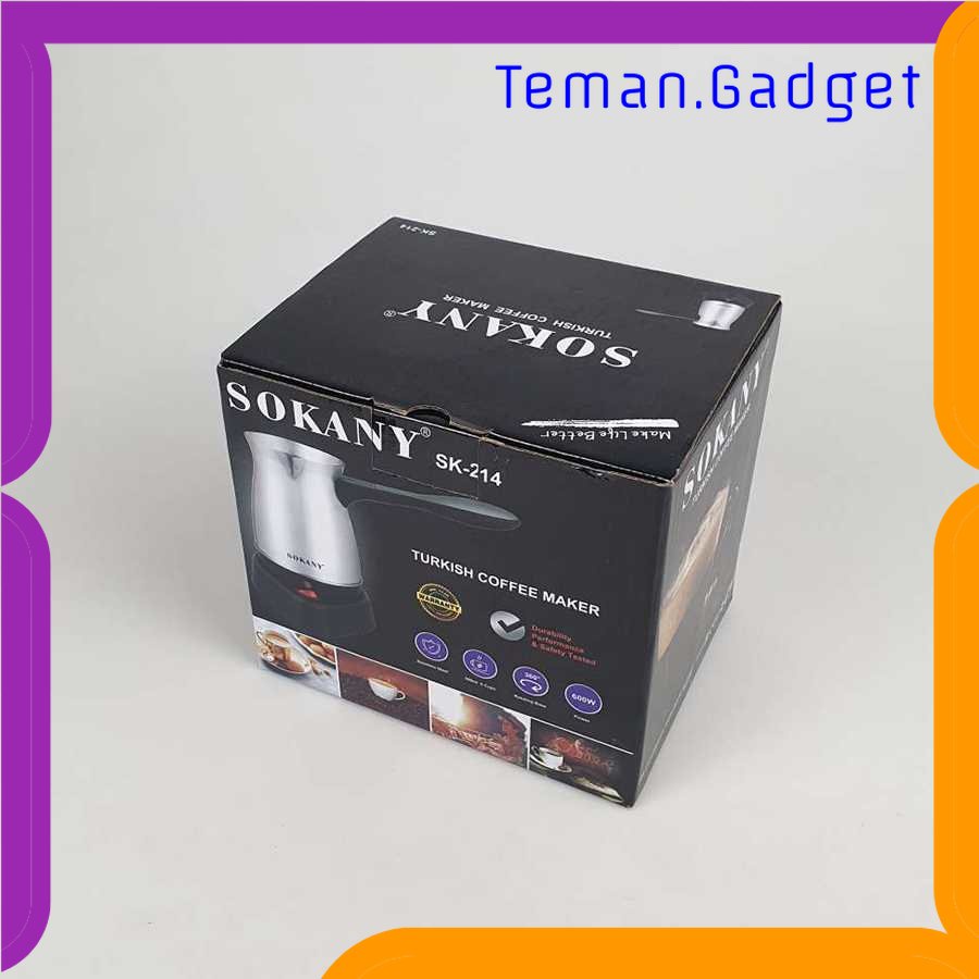 TG - DPR SOKANY Teko Pemanas Elektrik Kopi Espresso Turki 600W 500ml - SK-214