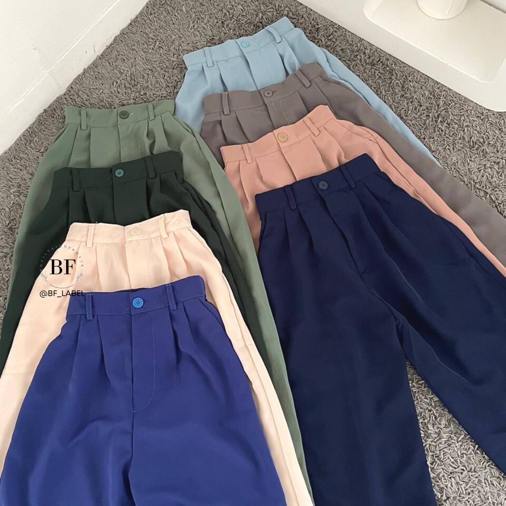 Meira Pants 998 (PART 1) Loose Pants Kancing - Celana Kulot Wanita - Celana Kantor Formal/Casual - Trousers Wanita