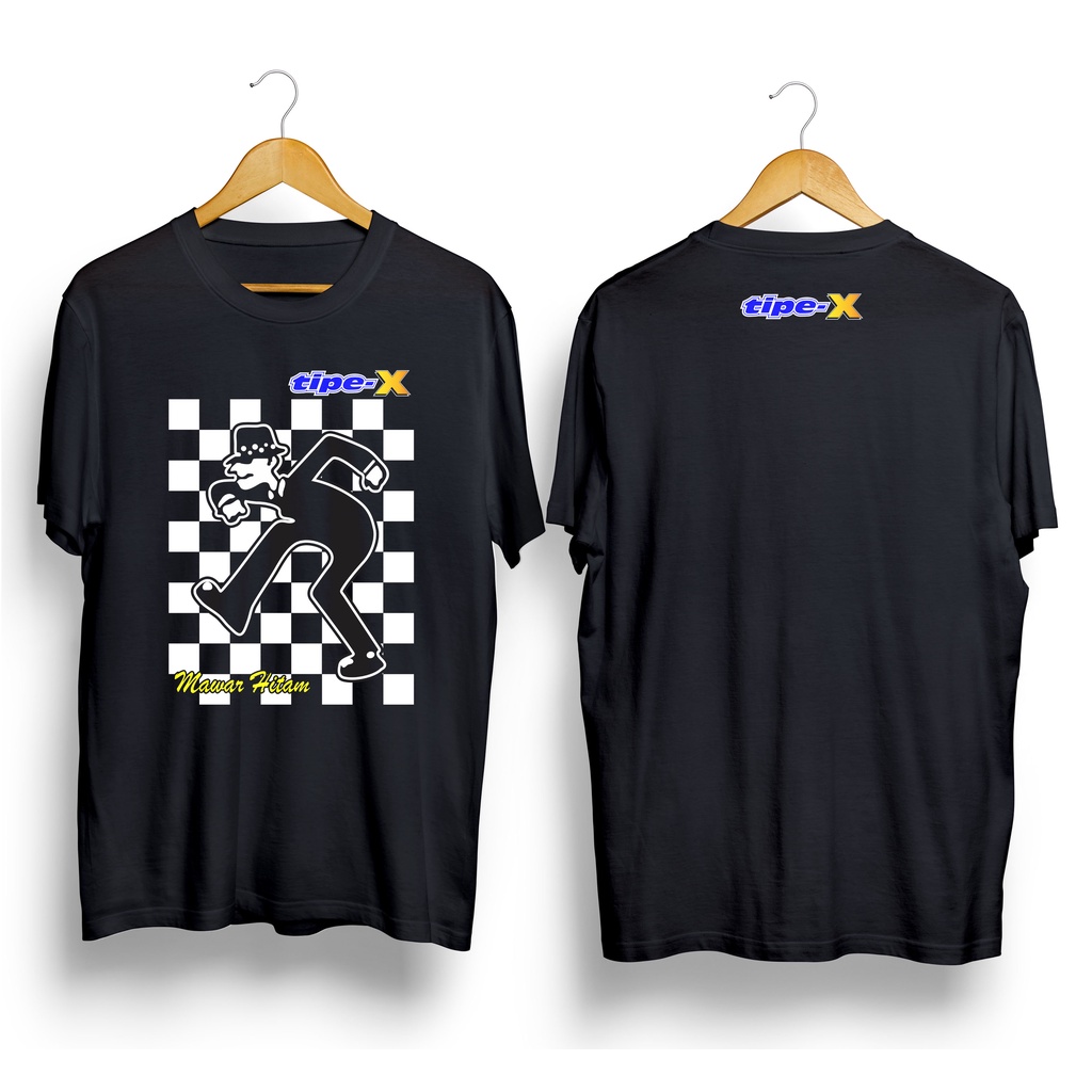 Kaos TIPE-X MAWAR HITAM Premium Tshirt Pria Bahan Cotton Combad 24s Kaos tipe-x terbaru kaos distro 