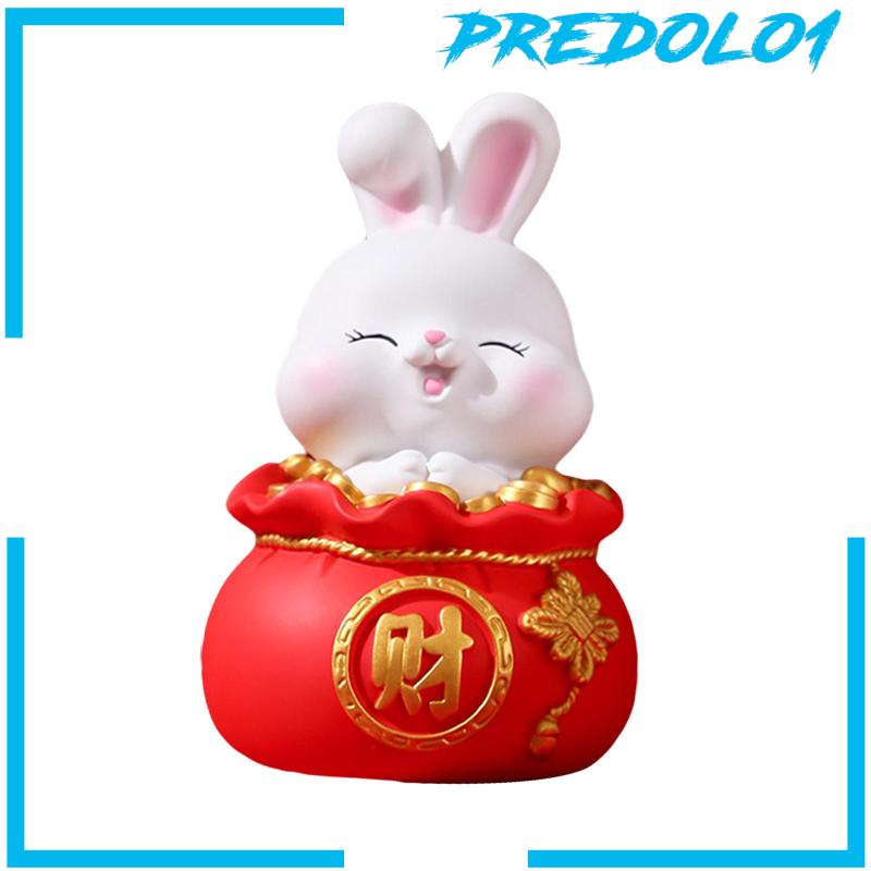 [Predolo1] Patung Lucky Rabbit Patung Kotak Uang Indoor Untuk Toko Desktop Kantor