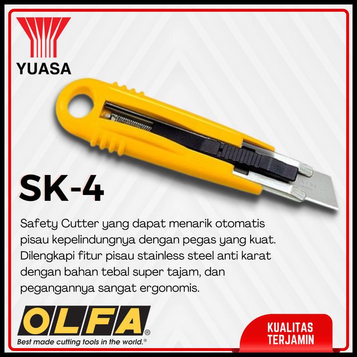 

Safety Cutter Olfa Sk-4 | Pisau Menarik Otomatis | Original
