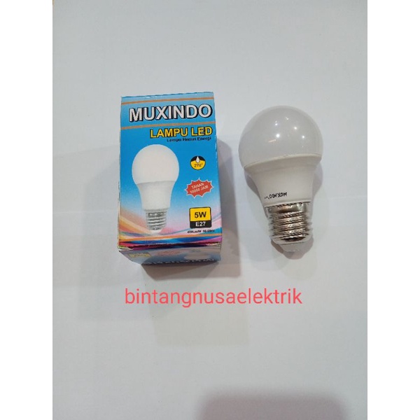 Muxindo Lampu LED Bulb Hemat Energi Murah/ Lampu Dop LED Bulb Hemat Energi Murah/ Lampu Pijar LED Bulb Hemat Energi Murah