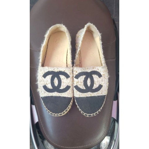 chanel tweed espadrilles