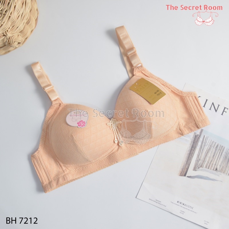 TALLY BRA BH 7212 | CUP C | SIZE 36 - 42 | BUSA TIPIS | TANPA KAWAT | BAHAN KATUN