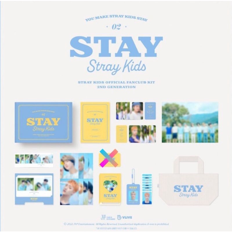 FANKIT FANCLUB KIT MEMBERSHIP 2nd gen STAY STRAY KIDS/SKZ FULL SET