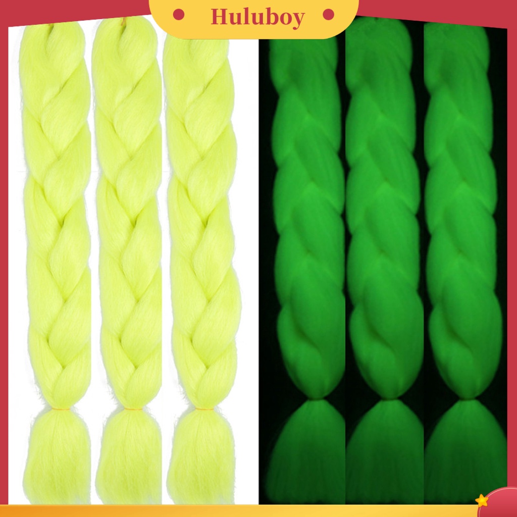 Rambut Palsu Ponytail Model Kepang Bersinar Anti slip Tahan Panas Untuk Dekorasi