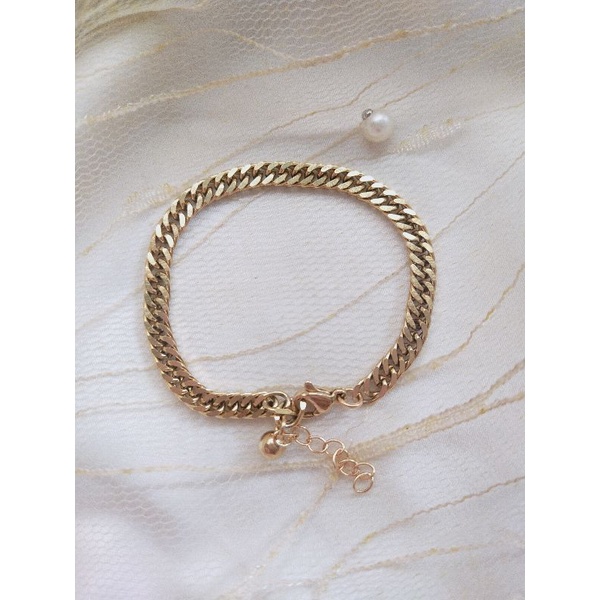Gelang warna Emas Nuri PecahKopi ANTI LUNTUR ANTI KARAT ANTI IRITASI Persis EMAS ASLI