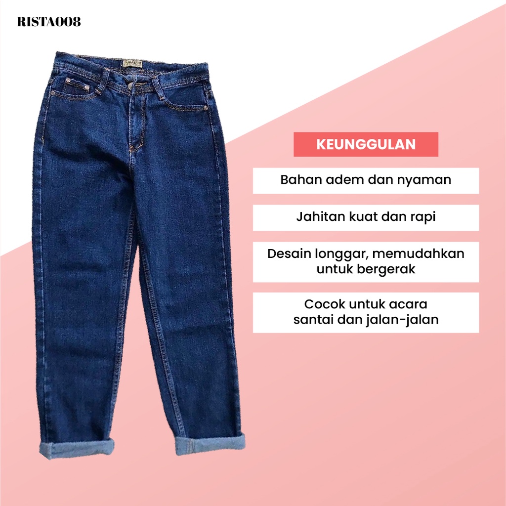 Boyfriend Jeans Celana Panjang Long Pants Outfit Remaja Kekinian Terlaris Terbaru