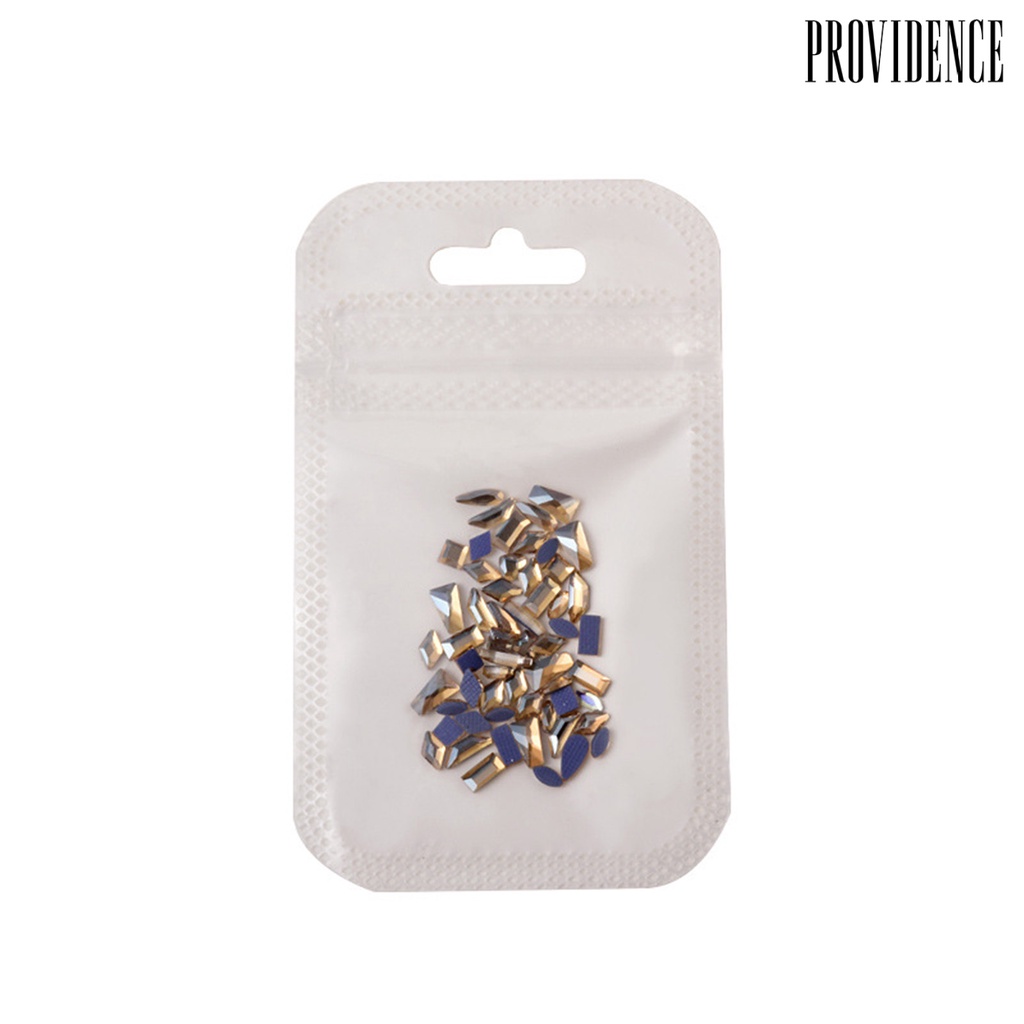 Providence 1pak Pesona Kuku Tiga Dimensi Bersinar Mewah Mudah Diterapkan Pengerjaan Halus DIY Nail Art Tahan Lama 3D Berlian Imitasi Dekorasi Kuku Salon Kuku