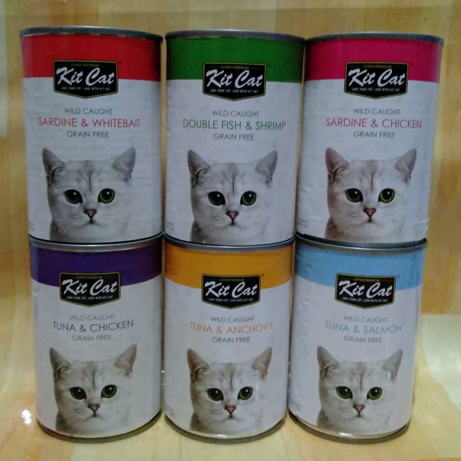 Kit Cat Kaleng Tuna Katsuobushi Makanan Basah Kaleng 400gr