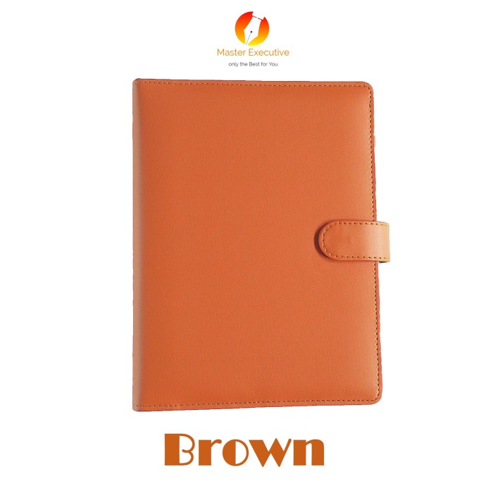 

ONIX BROWN / COKLAT BINDER KULIT KANCING EXCLUSIVE 20 RING A5 CAMPUS