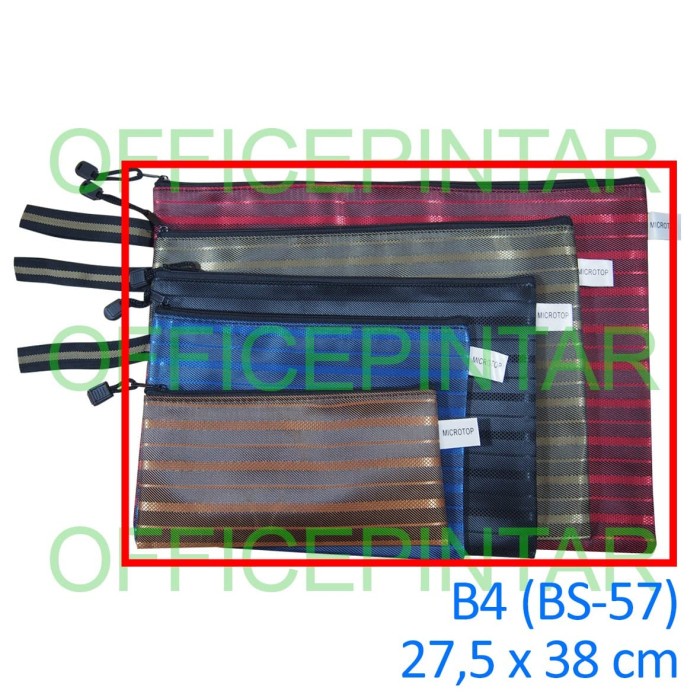 

[OFFICE] DOCUMENT BAG / CLUTCH ZIPPER BAG SALUR UKURAN B4 (BS-57)