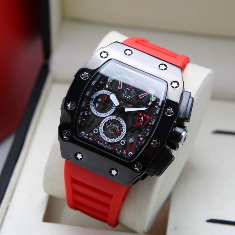 COD TERBARU JAM TANGAN PRIA RM 35051 CHRONO VARIASI LENGKAP GRATIS BOX DAN BATERAI