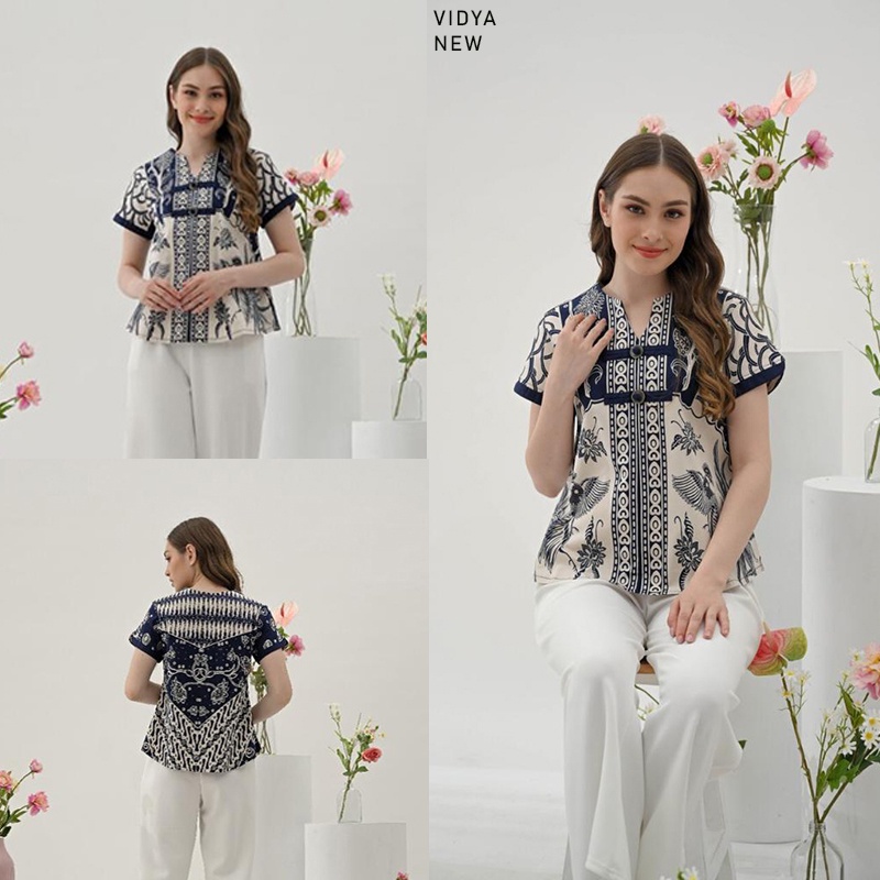 VIDYA TOP STANDAR,JUMBO &amp; SUPER JUMBO- Atasan Batik Wanita Blouse Wanita