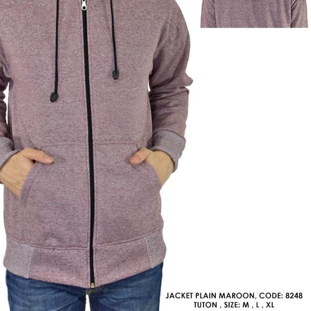 EXCLUSIVEOndeng88 Jaket Pria Hoodie Zipper Polos Hitam Biru|SQ1