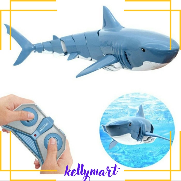 RC 2.4G Toy Shark Mainan Remot Control Ikan Hiu Bukan Perahu Kapal / Mainan Ikan Hiu