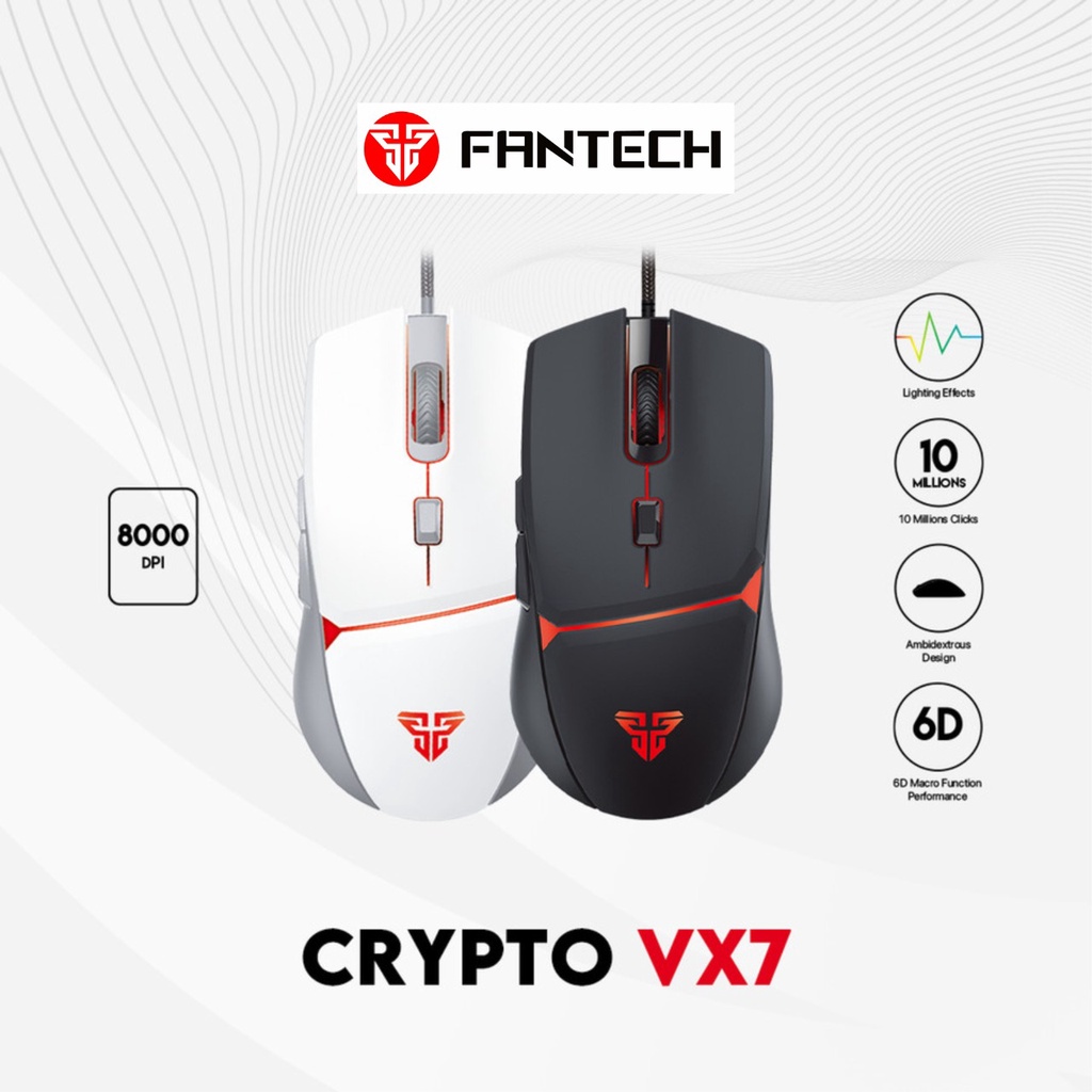 MOUSE GAMING FANTECH VX7 OPTICAL CRYPTO