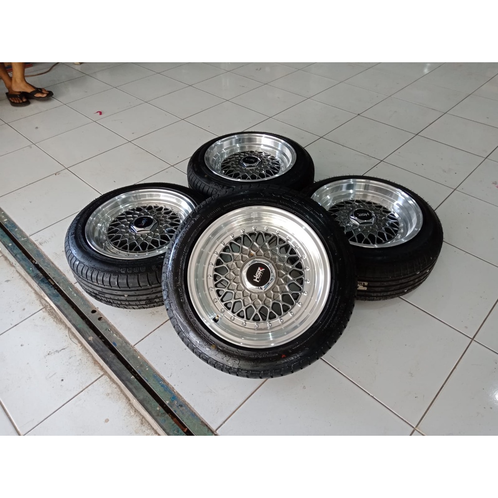 Velg Second BBS Type Hsr Ring 15 Pcd 4x100/114,3 Ban 185 55 R15 Model Celong