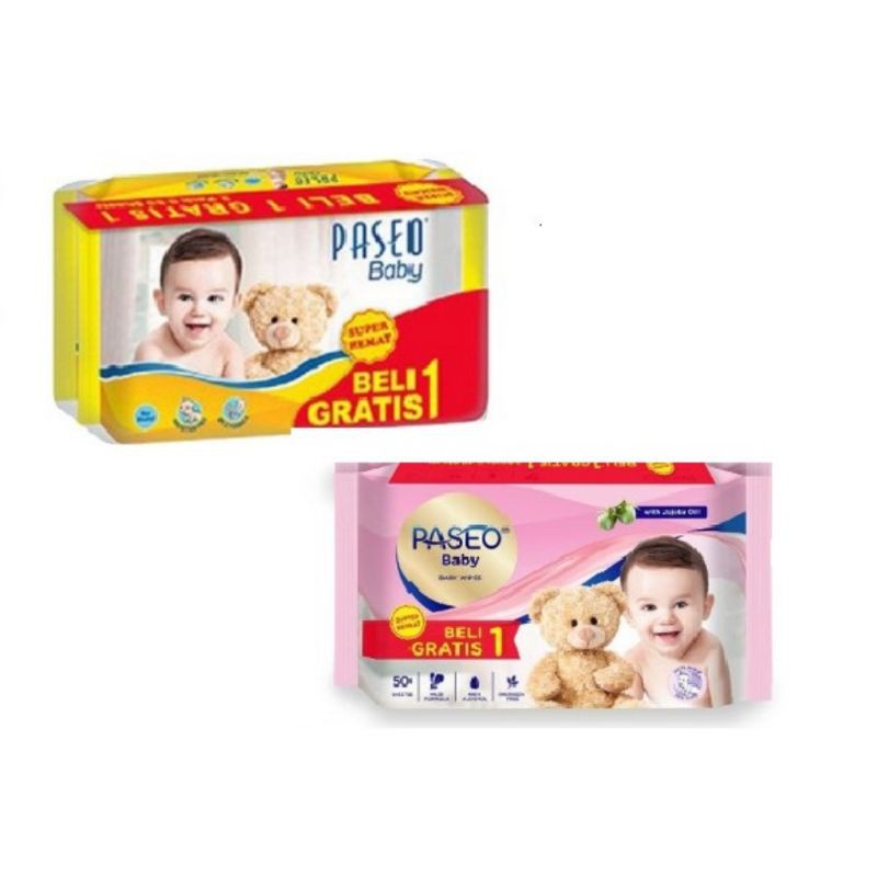 PASEO Tissue Tisu / Wipes banded  basah beli 1 gratis 1 / gazzete gaztt jojo ARJUNA kids