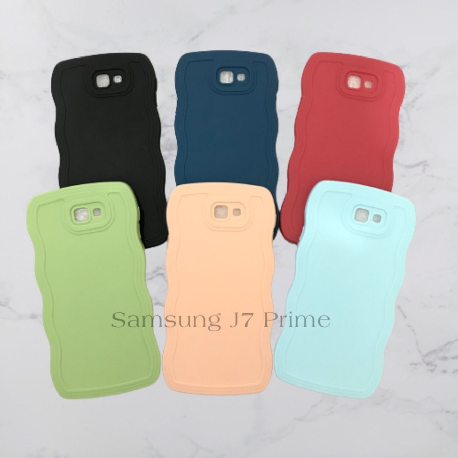 CASE SAMSUNG J7 PRIME - SOFTCASE SILIKON GELOMBANG WAVY PRO CAMERA - BA