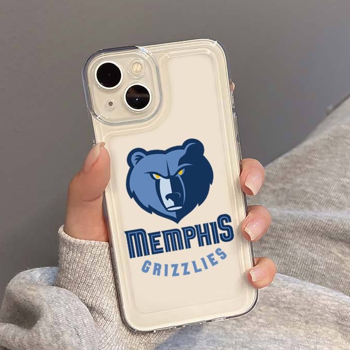 IPHONE Grizzlies Clippers Soft Phone Case Kompatibel Untuk Iphone14 11 13 12 Pro XS Max Casing Tahan Guncangan X XR 78 6 6S Plus Cover TPU Transparan