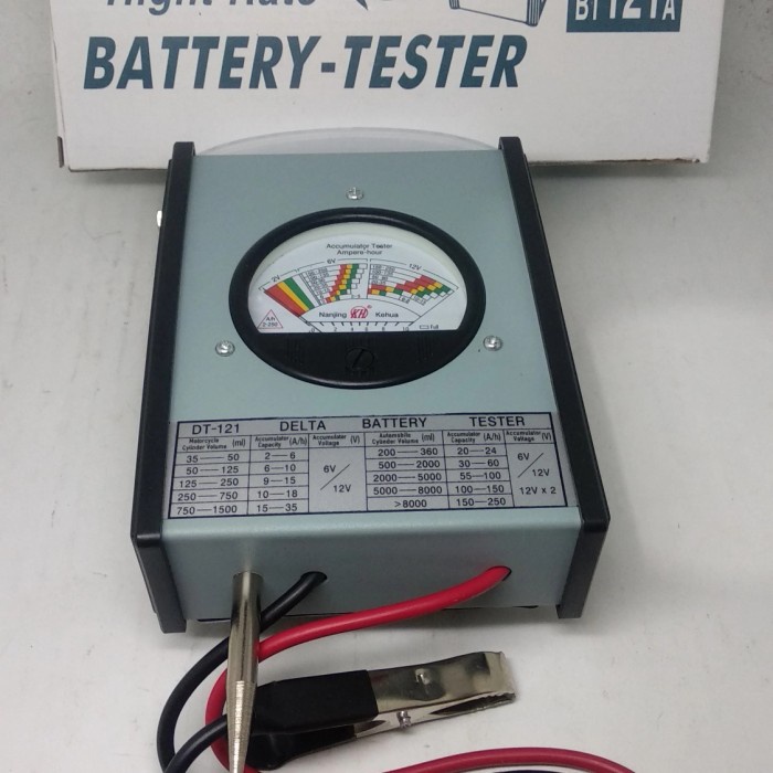 Tester alat tes accu - batrey tester - tester aki mobil DELTA