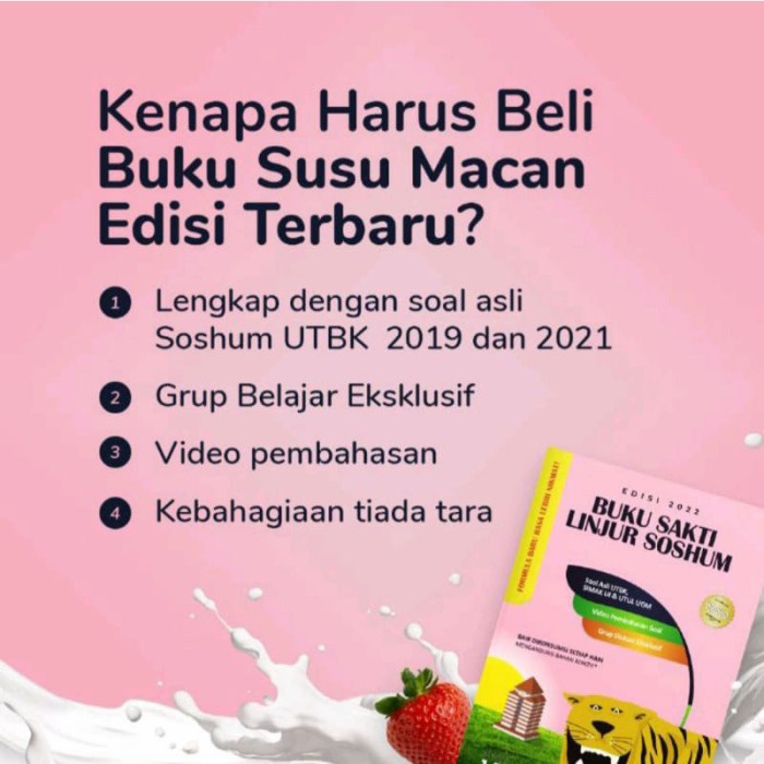 BUKU KITAB SAKTI TPS UTBK 2022ORIGINAL SUSU MACAN- HEMAT- SOAL ASLI