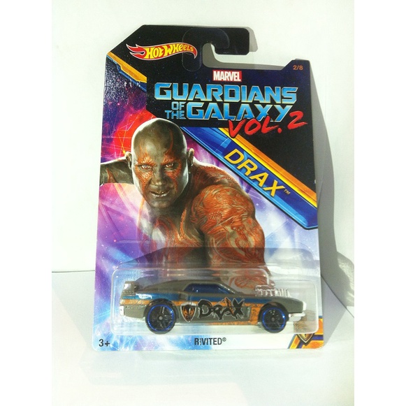 Hot Wheels. 2017 Guardians of the Galaxy Vol. 2 Series - 2. Rivited. Drax Walmart by MATTEL 2017