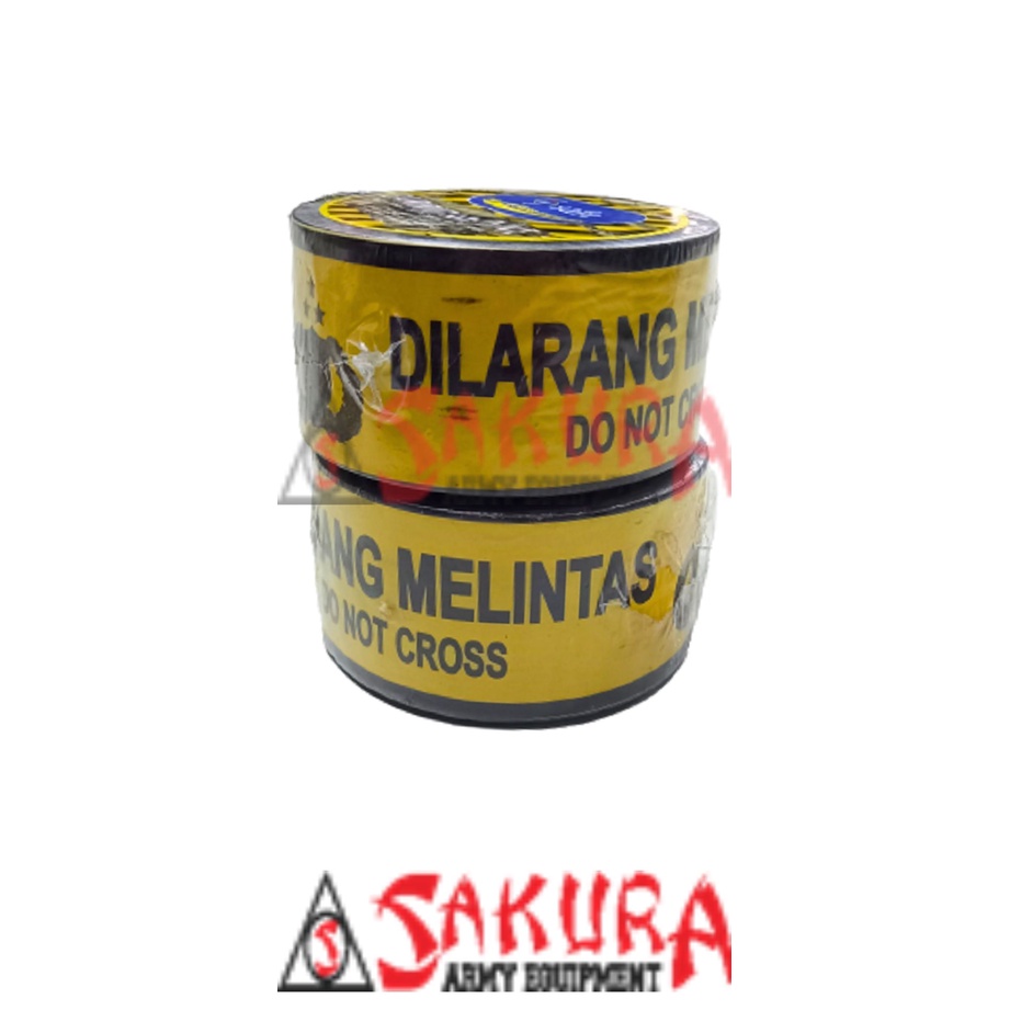 Police Line Garis Polisi 3INCH X 500M Garis Pembatas Dilarang Melintas
