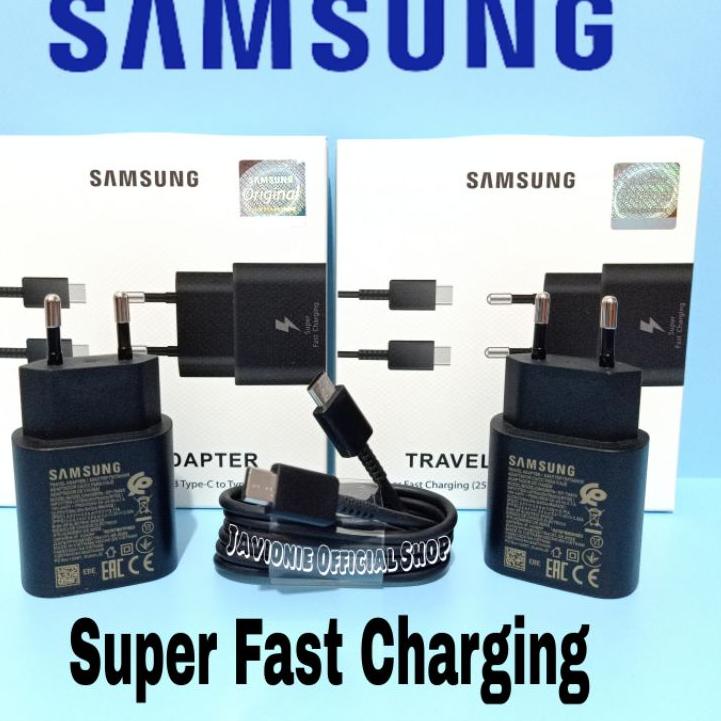 Stok terbaru  Adaptor Kepala Charger Casan Samsung Galaxy A33 A53 A73 5G 25W Original USB C TO C Sup