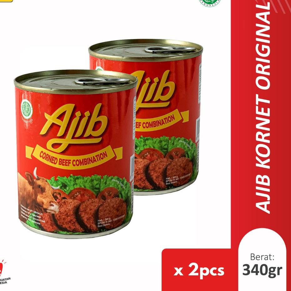 

6.6 Brands Festival Ajib Kornet Sapi Original 340gr - Isi 2pcs