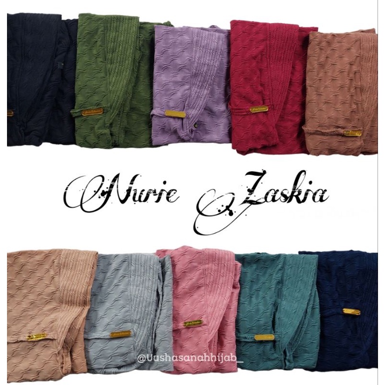 [Ori Nurie] ZASKIA••hijab instan pet tali rempel••hijab instan jersey cubit