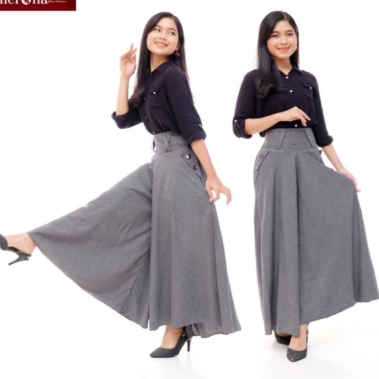 CELANA KULOT PAYUNG fit to XL Katun Supernova Tebal Celana Kulot Payung Kulot Payung Wanita [KSN.21D