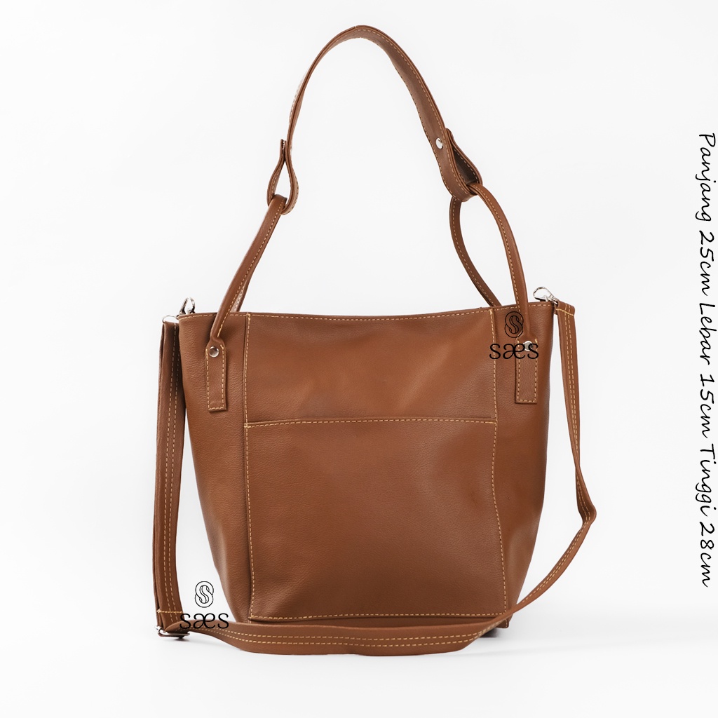 SAES Tas Selempang wanita Multifungsi Kulit handbag Tas Tote Hobo Bag Sling bag Totebag Cewek Wanita Simple Stylish Style (resleting) Tas Sekolah Tas Kuliah Tas Kerja Murah hitam anggrek saes shop 010 001