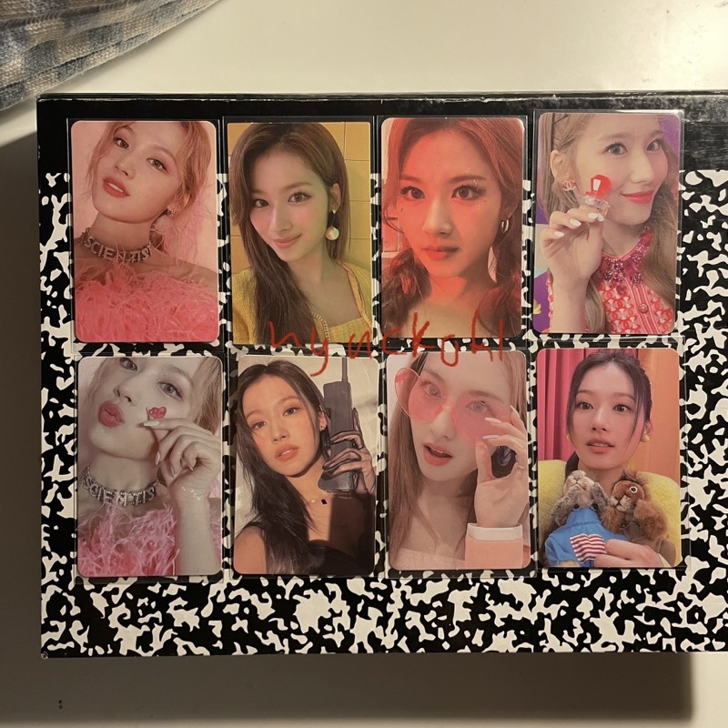 READYSTOCK PC PHOTOCARD SANA TWICE FOL EWO KUNING SANA FOL KEPANG SANA AKIK FANCY SANA FOL POUT BETW