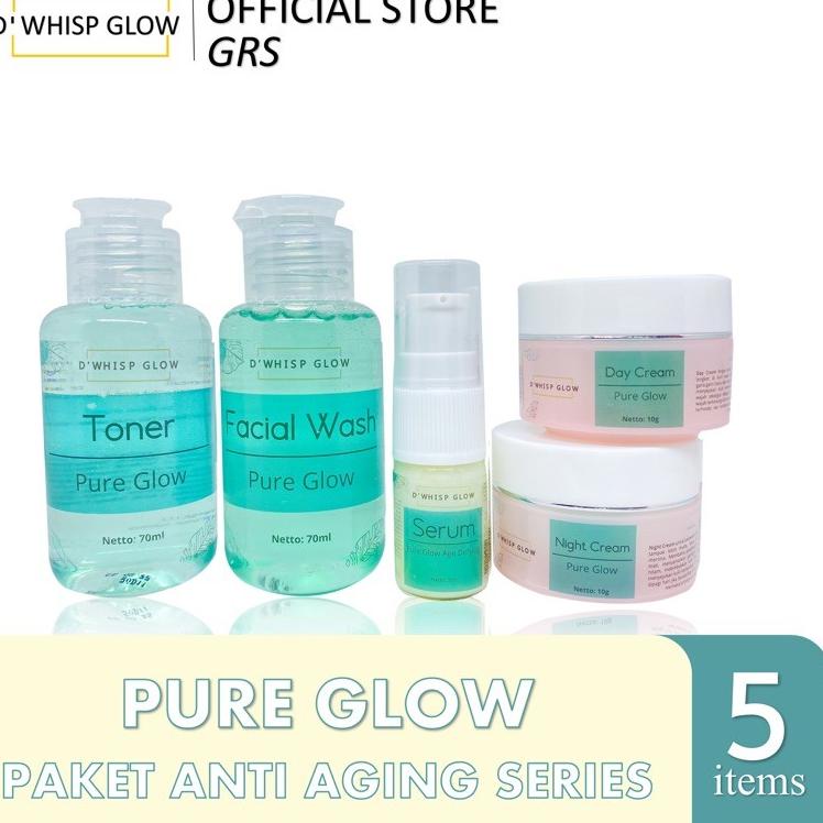 TERMURAH Eleora Dwhisp Glow Pure Glow Anti Aging Membersikan Flek/noda Hitam, Mencerahkan & Mengglow