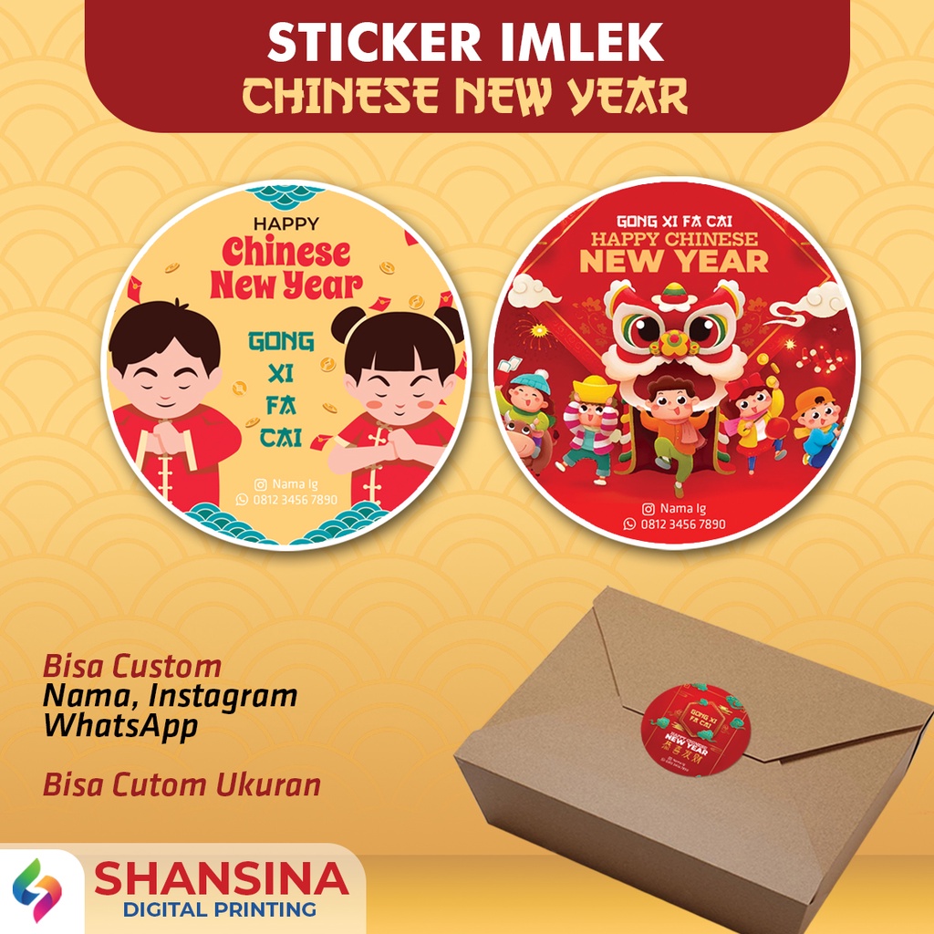 

STIKER IMLEK - STIKER IMLEK - STIKER IMLEK CHINESE NEW YEAR