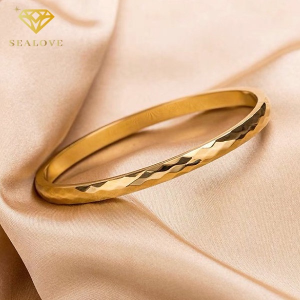 Gelang Tangan Titanium Wanita Anti Karat - Perhiasan Bangle Perempuan - Gelang Idaman semua Wanita - Bisa COD