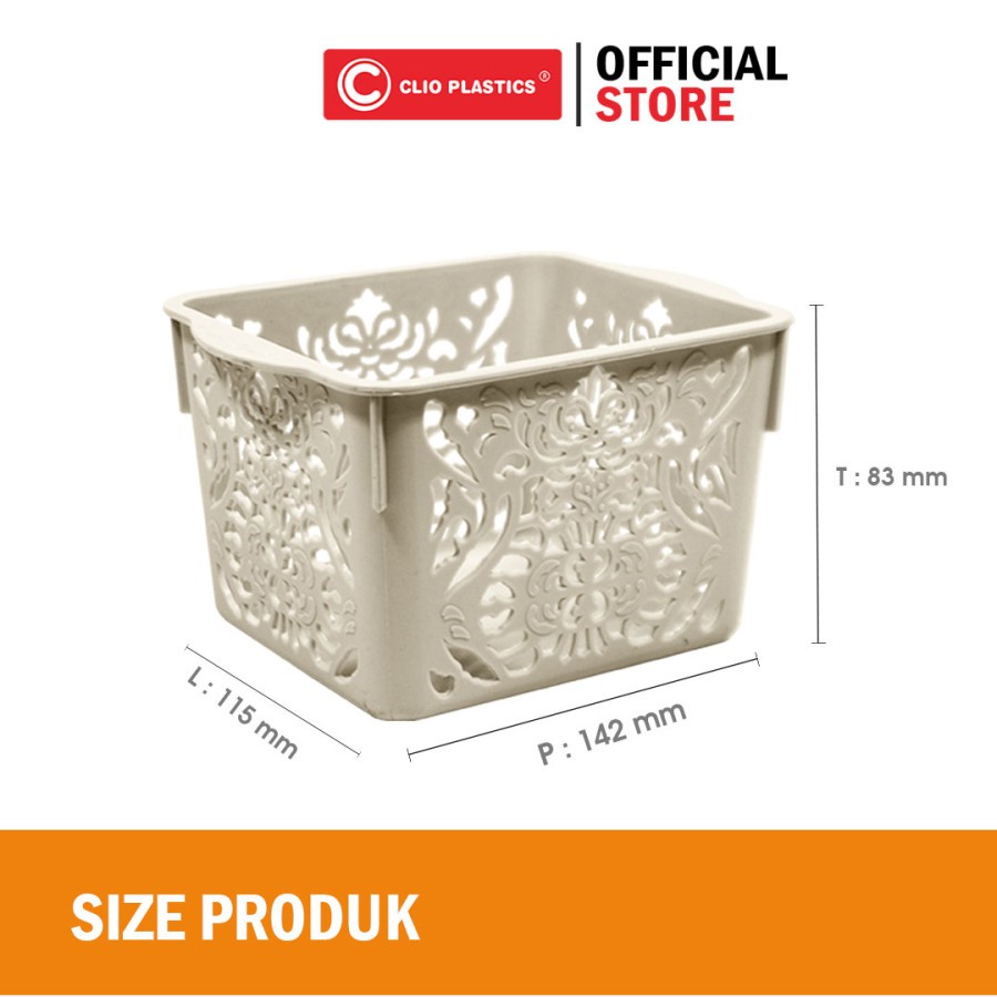 Storage Basket / Tempat Keranjang Plastik Serbaguna - Quattro 8360