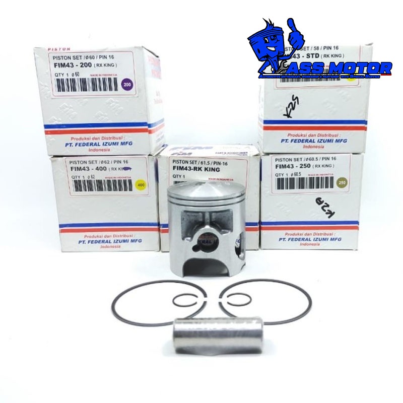 PISTON RX KING PISTON KING PISTON KIT FIM 43 RX KING RX KING NEW PIN 16