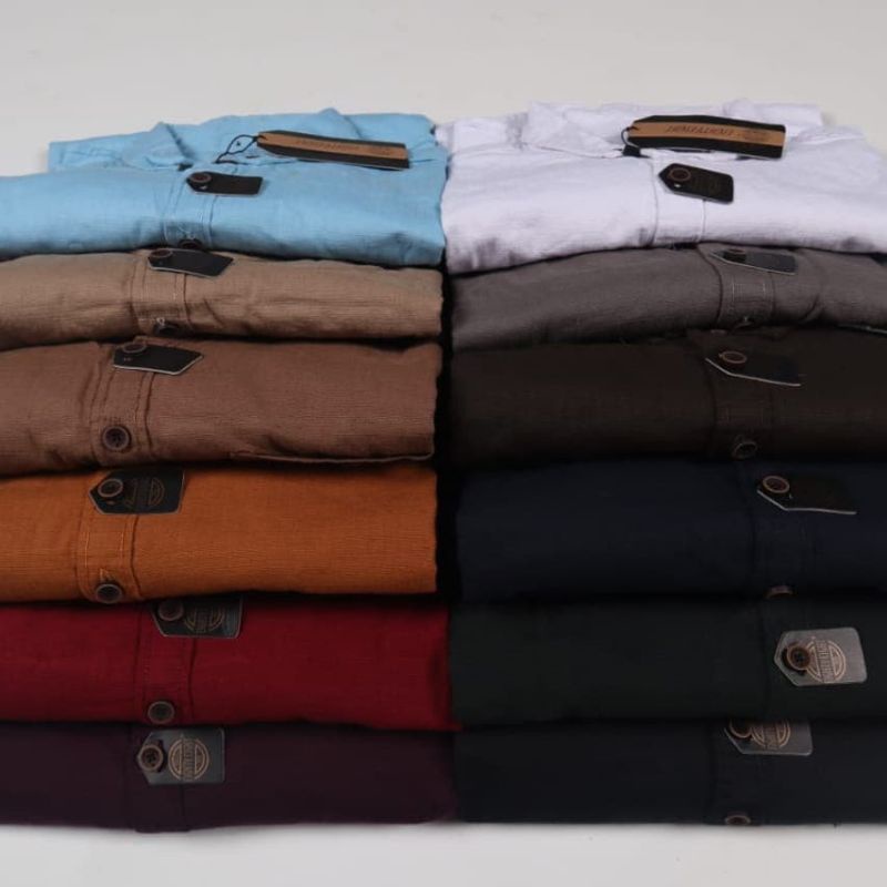 kemeja polos lengan panjang Eighty eight