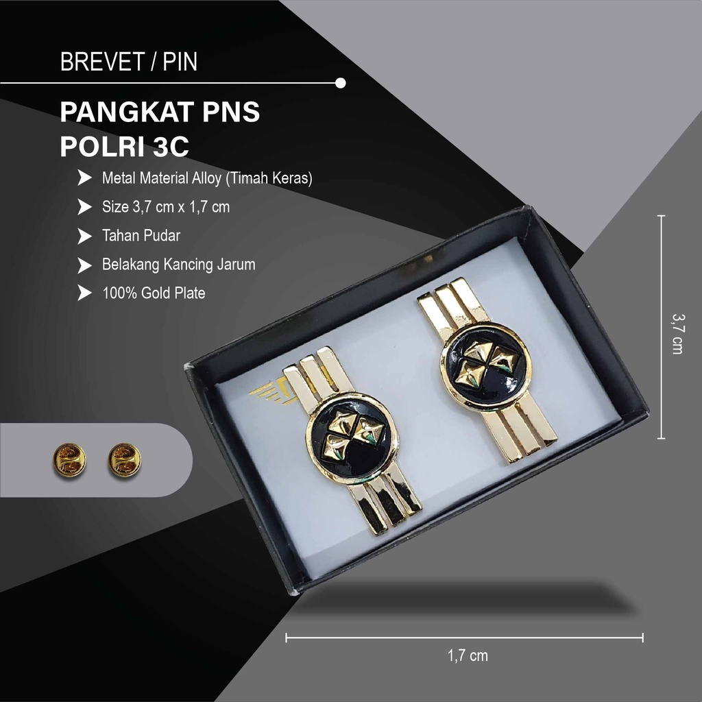 PIN PNS POLRI POLISI 3C BRIVET WING BREVET