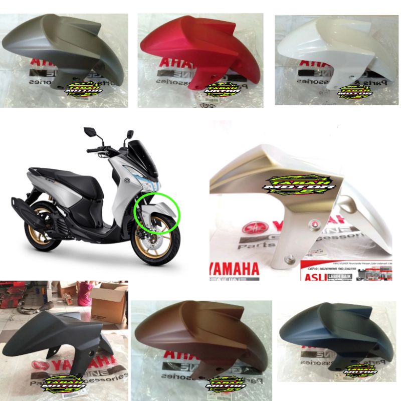 SPAKBOR DEPAN YAMAHA LEXI ASLI ORIGINAL YAMAHA-MERAH DOFF