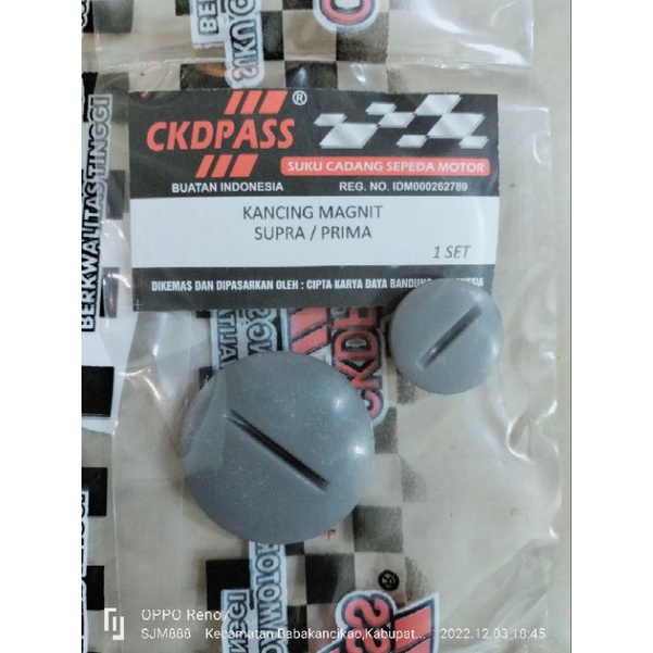 tutup kancing magnet supra / prima