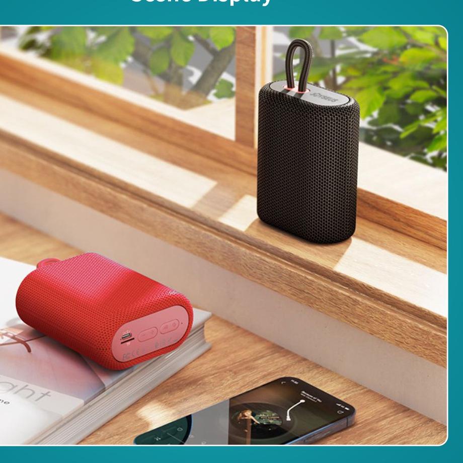 Baru Speaker Bluetooth Joyseus JS05 TWS Hi-Fi Sound Portable Audio Wireless Super Bass Mini Stereo S