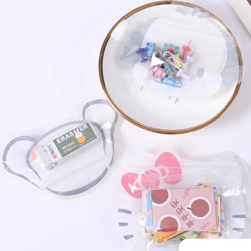 5pcs Perhiasan Mainan Kecil Paket Penyimpanan Permen Biskuit Pembungkus Kantong Anime Kartun Disegel Tas Tahan Lembab Tahan Air Snack Pack