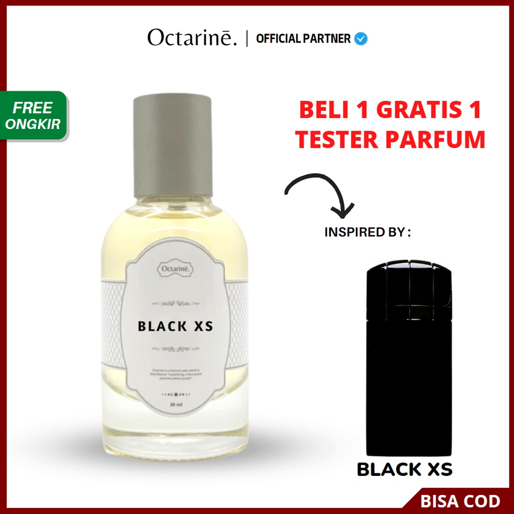 Parfum Pria Tahan Lama Aroma Fresh, Maskulin by Octarine - Inspired by BLACK XS | Parfume Farfum Perfume Minyak Wangi Cewek Cowok Murah Original