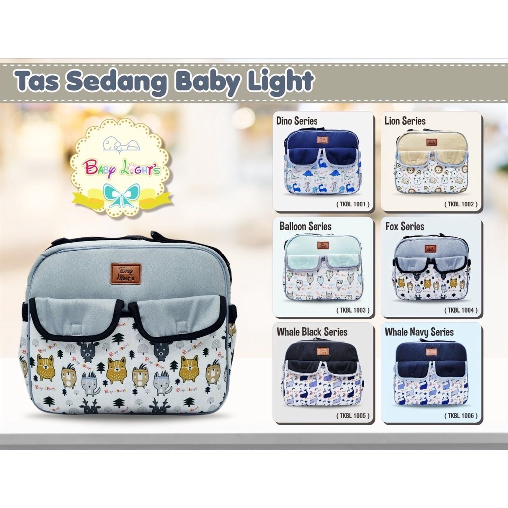 Tas Bayi Kecil Medium Besar Bordir Baby Scots |Baby Family| Baby Lights