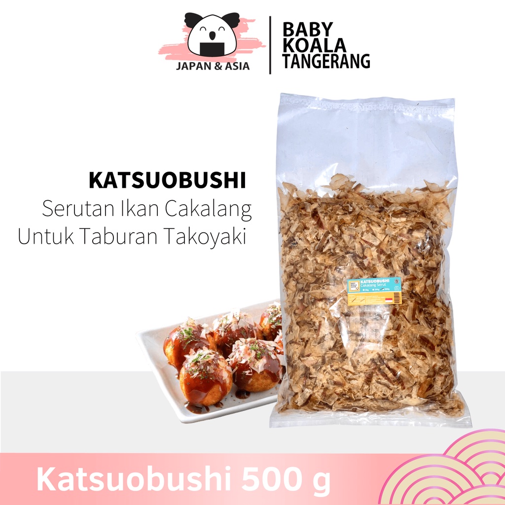

KATSUOBUSHI Bonito Flakes 500 g Halal │ Katsuo Bushi Serutan Ikan Cakalang │ Bonito Flake -BKT